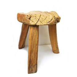 Stołek taboret z drewna tekowego 45cm